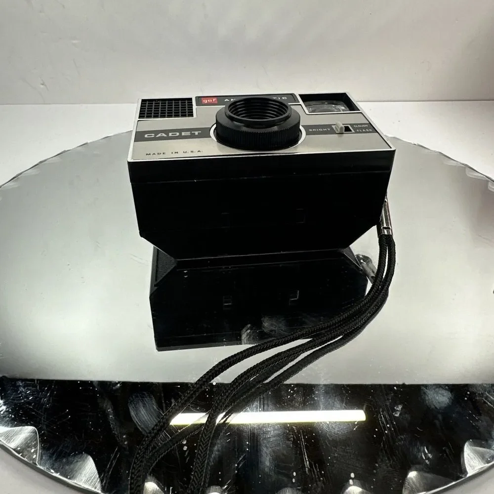 Gaf Anscomatic Cadet Camera With Booklet And Box Untested as is Made in N.Y‎ USA
